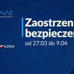 Infografika z datą obowiązywania obostrzeń covid od 27 marca do 9 kwietia.