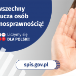 Grafika – Spis nie wyklucza osób z niepełnosprawnością!